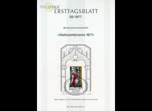 D,Bund Mi.Nr. 28/77 Weihnachten, Glasfenster St. Gereon Köln (Block MiNr.15)