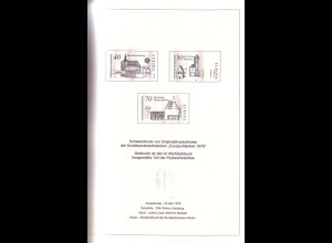 D,Bund Schwarzdruck der MiNr. 969-71, Europa 1978, Baudenkmäler (MiNr. SD 4)