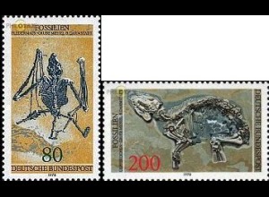 D,Bund Mi.Nr. 974-975 Fossilien (2 Werte)