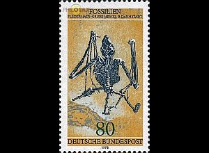 D,Bund Mi.Nr. 974 Fossilien, Fledermaus (80)