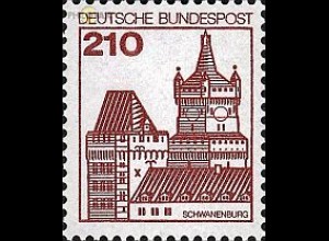 D,Bund Mi.Nr. 998 Burgen u.Schl., Schwanenburg Kleve (210)