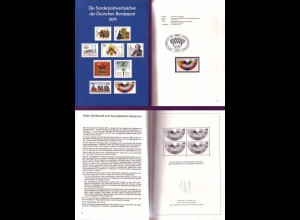 D,Bund Jahrbuch 1979 mit Sondermarken Bund + Berlin in Taschen + Schwarzdruck