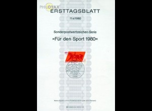D,Bund Mi.Nr. 11a/80 Sporthilfe, Dressurreiten (Marke MiNr.1047)