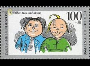 D,Bund Mi.Nr. 1458 Jugend 90 Max und Moritz (100+50)