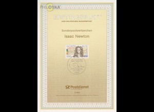 D,Bund Mi.Nr. 2/93 Sir Isaac Newton (Marke MiNr.1646)