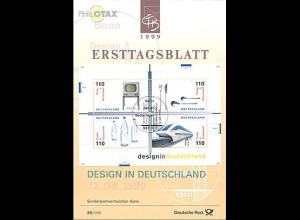 D,Bund Mi.Nr. 29/99 Design in Deutschland (Block MiNr.50)