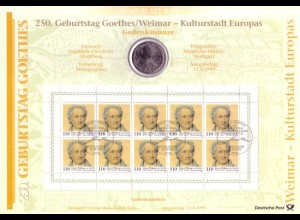 D,Bund, Joh.Wolfg. von Goethe (Numisblatt 3/99)