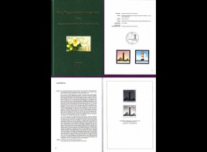 D,Bund Jahrbuch 2004 mit Marken in Taschen, Schwarzdruck + Hologramm