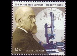 D,Bund Mi.Nr. 2496 Robert Koch, Bakteriologe (144)