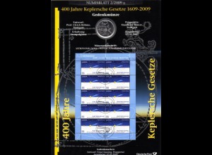 D,Bund, 400 Jahre Keplersche Gesetze (Numisblatt 2/2009)
