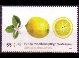 D,Bund Mi.Nr. 2771 Wohlfahrt, Obst, Zitrone (55+25)