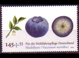 D,Bund Mi.Nr. 2772 Wohlfahrt, Obst, Heidelbeere (145+55)