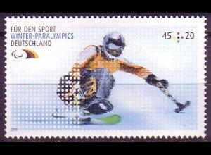 D,Bund Mi.Nr. 2781 Paralympische Spiele Vancouver, Ski alpin (45+20)