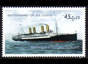 D,Bund Mi.Nr. 2809 Jugend, Schnelldampfer Deutschland (45+20)