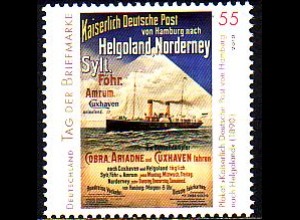 D,Bund Mi.Nr. 2819 Tag der Briefmarke, Kaiserl.Dt.Post Helgoland-Nord.-Sylt (55)