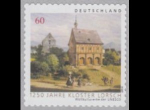 D,Bund Mi.Nr. 3055 m.Nr. Welterbe, 1250Jahre Kloster Lorsch, skl.a.Rolle (60)