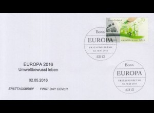 D,Bund Mi.Nr. 3238 Europa 16, Umweltbewusst leben, Grafik Grau zu Grün (70)