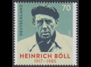 D,Bund MiNr. 3350 Heinrich Böll, Schriftsteller, Nobelpreis 1972 (70)