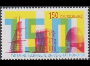 D,Bund MiNr. 3374 Techn.Universität München, u.a.Forschungsreaktor (150)