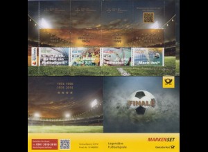 D,Bund MiNr. MH 109 Legendäre Fußballspiele, WM Deutschland (mit 1x3380-82)