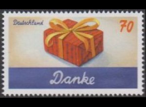 D,Bund MiNr. 3386 Grußmarken, Schreibanlässe, Danke, Geschenkpaket (70)