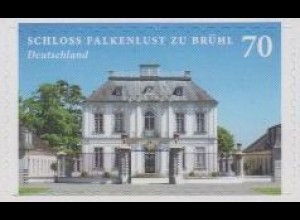 D,Bund MiNr. 3389 a.Fol. Schloss Falkenlust, skl.a.Folienbogen (90)