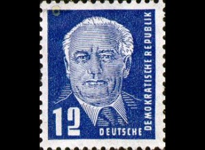 D,DDR Mi.Nr. 251 Freim., Wilhelm Pieck, Wz. 1 (12)