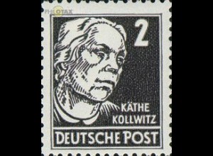 D,DDR Mi.Nr. 327 Freim., Persönlichkeiten, Wz. 2, K. Kollwitz (2)