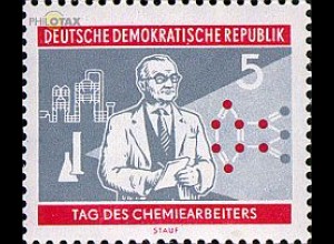 D,DDR Mi.Nr. 800 Tag des Chemiearbeiters, Wissenschaftler, Formel (5)