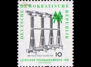 D,DDR Mi.Nr. 813 Leipziger Frühjahrsmesse 61, 380 KV Schalter (10)