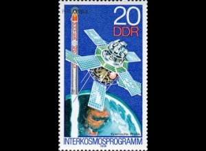 D,DDR Mi.Nr. 2311 Interkosmosprogramm, Satelit Interkosmos I, Kosm. Physik (20)