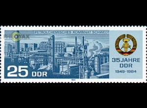 D,DDR Mi.Nr. 2895 35 Jahre DDR, Petrolchemisches Kombinat Schwedt (25)