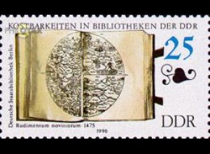 D,DDR Mi.Nr. 3341 Bibliotheken, Rudimentum novitiorum 1475 (25)