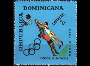 Dominikanische Rep. Mi.Nr. 1004 Olympia 1972 München, Basketball (2C)