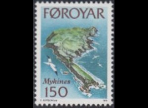 Färöer Mi.Nr. 34 Insel Mykines (150)
