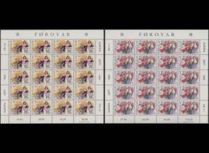 Färöer Mi.Nr. Klbg.116-17 Europa 85, Europ.Jahr der Musik (2 Bögen á 20)