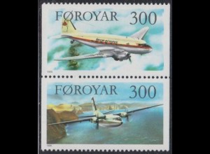 Färöer Mi.Nr. Zdr. S 1 Flugzeuge, Douglas und Fokker