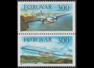 Färöer Mi.Nr. Zdr. S 3 Flugzeuge, Fokker und Boeing