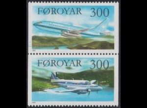 Färöer Mi.Nr. Zdr. S 5 Flugzeuge, Boeing und Beechcraft