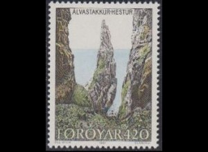 Färöer Mi.Nr. 156 Insel Hestur, Felsenlandschaft (420)