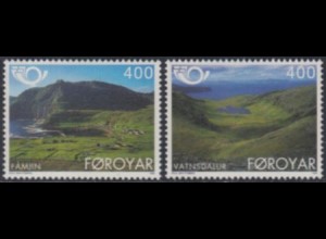 Färöer Mi.Nr. 276-77 NORDEN, Tourismus, Insel Suöuroy (2 Werte)