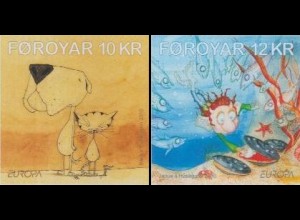 Färöer Mi.Nr. 700-01 Europa 10, Kinderbücher, skl. (2 Werte)