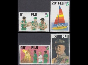 Fidschi-Inseln Mi.Nr. 452-55 75Jahre Pfadfinderbewegung (4 Werte)