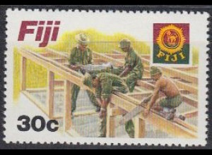 Fidschi-Inseln Mi.Nr. 457 Polizei + Streitkräfte, Soldaten-Arbeitseinsatz (30)