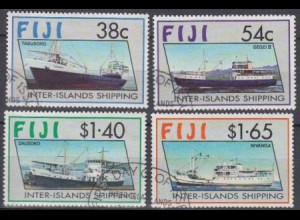Fidschi-Inseln Mi.Nr. 656-59 Schiffsverbindungen zwischen den Inseln (4 W.)