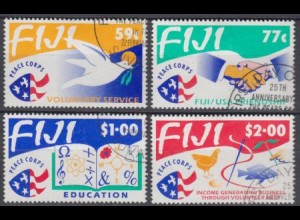 Fidschi-Inseln Mi.Nr. 675-78 25J. US-Friedenskorps in Fidschi (4 Werte)