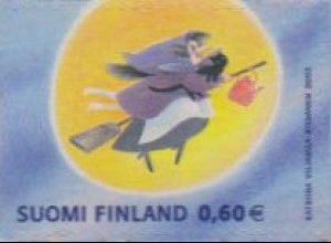 Finnland Mi.Nr. 1609 Osstern, Hexe auf Besen (0,60)