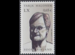 Finnland Mi.Nr. 1679 Tarja Halonen, Staatspräsidentin (0,65)