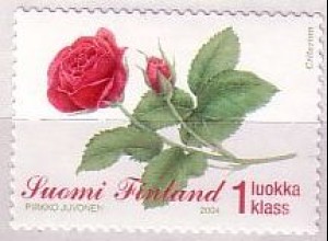 Finnland Mi.Nr. 1697 Blumen: Rose (selbstklebend, Rollenmarke) (1. Klasse)