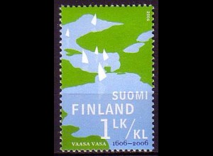 Finnland Mi.Nr. 1809 400 Jahre Stadt Vaasa, Schärenlandschaft Segelbote (1 LK)
